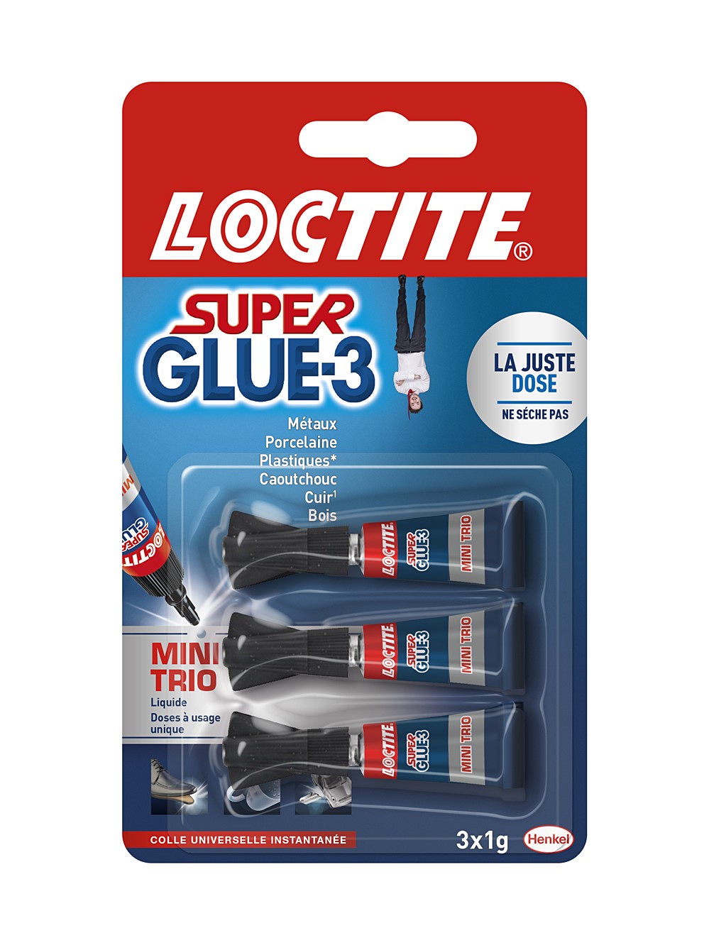 Colle Super Glue-3 Mini dose 1x3g - LOCTITE